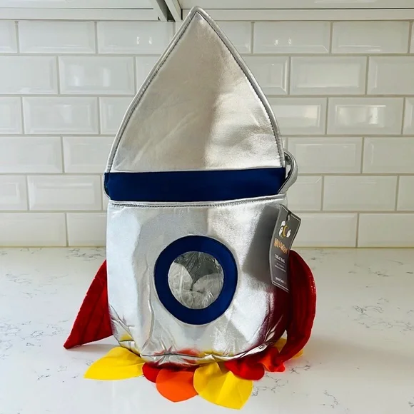 Pottery Barn Kids Rocket Ship Puffy Treat Bag - Picture 3 of 10